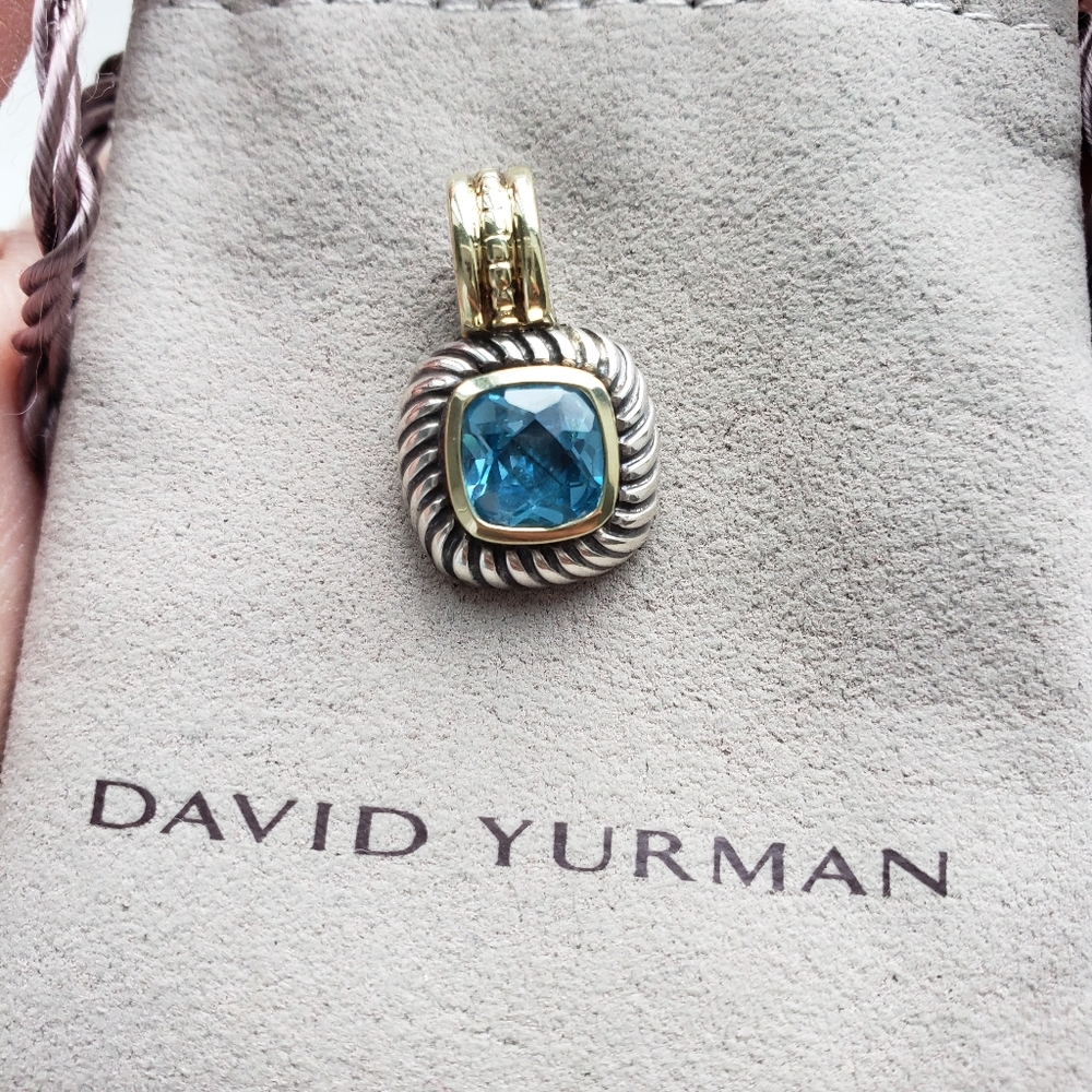 David Yurman Albion Blue Topaz Pendant